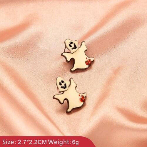Wholesale Hot Sale Ear Pendant Gothic Ghost Spider Skull Horror Cool Dark Retro Earrings Wholesale