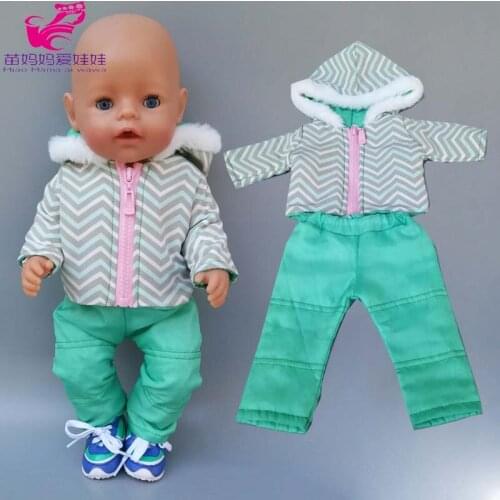 Baby Doll Winter Clothes for Baby Doll Outfits 18 Inch American Generation Girl Doll Green Jacket