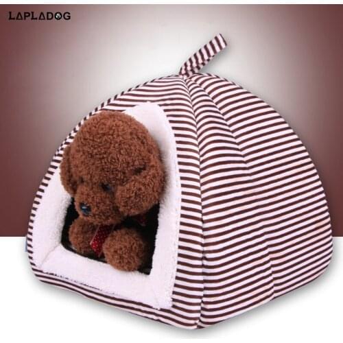 LAPLADOG Warm Pet Dog Cat Rabbit Bed House Kennel Nest Sofas Dog Cotton Puppy Bed Mats pet supplies cama de para cachorro