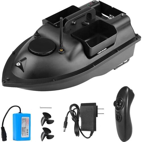 Wireless Remote Control Fishing Bait Boat with 3 Bait Containers Fish Finder Device with 400-500m Remote Range