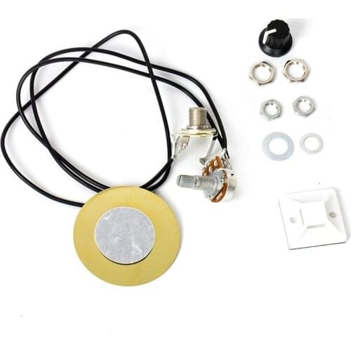 Piezo Contact Microphone Pickup Transducer for Guitar Ukulele Violin Mandolin 1 Pot 1 Jack