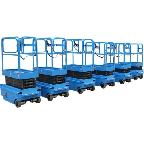Mobile small scissor lift scaffolding hydraulic aerial work man lift