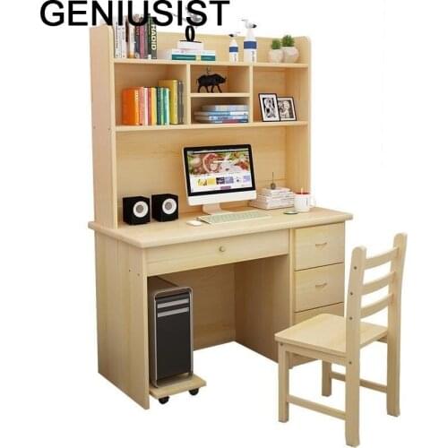Mueble Para Escritorio Dobravel Tafel Office Notebook Standing Biurko Tablo Desk Laptop Stand Bedside Mesa Table With Bookcase