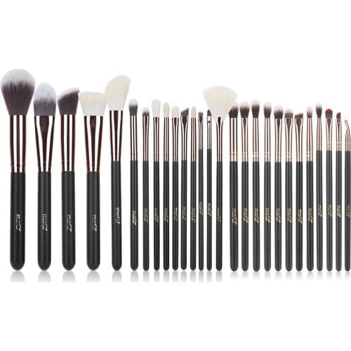 MSQ Makeup Brushes Set Pro Rose Gold Make Up Brush 6 12 18 21 27 15pcs Animal&Synthetic Hair Foundation Blusher Eyeshadow Powder