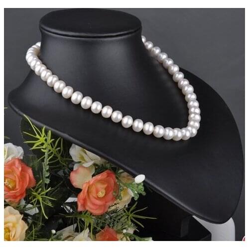 Wholesale 30pcs/lot Wholesale Genuine 10-11mm Freshwater Super Big Size Pearl Necklace Graceful Gorgeous Accessory Jewellery
