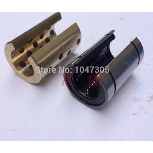 Open JDB 16*28*37 oilless impregnated graphite brass bushing straight copper type, solid self lubricant Embedded bronze Bearing