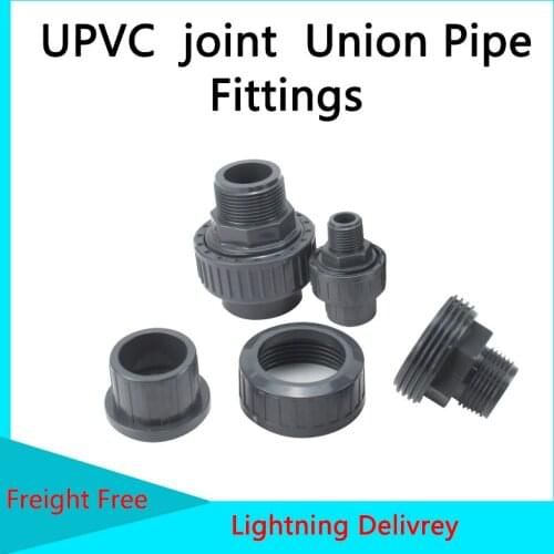Plastic PVC 3/4" Male Thread 25mm Union Water Pipe Connector Plastic Tube Adapter Garden Irrigation Fittings 3/4 inch Parts 1Pcs
