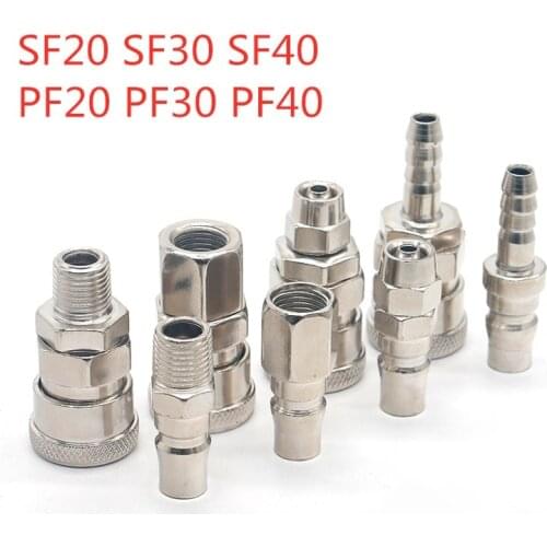 Pneumatic fitting C type Quick connector High pressure coupling SF20 SF30 SF40 PF20 PF30 PF40 Air compressor connector