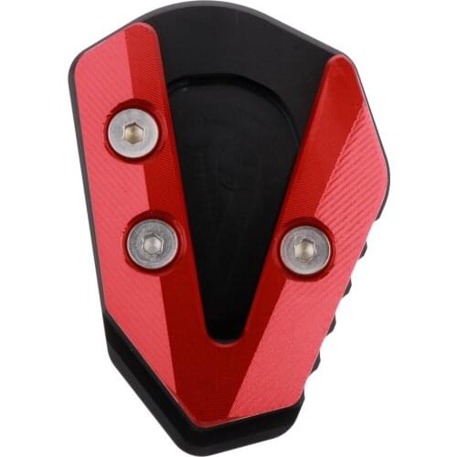 Motorcycle Kickstand Foot Side Stand Extension Pad Support Fits for Yamaha YZFR6 2017-2019. Red (Helps Park)