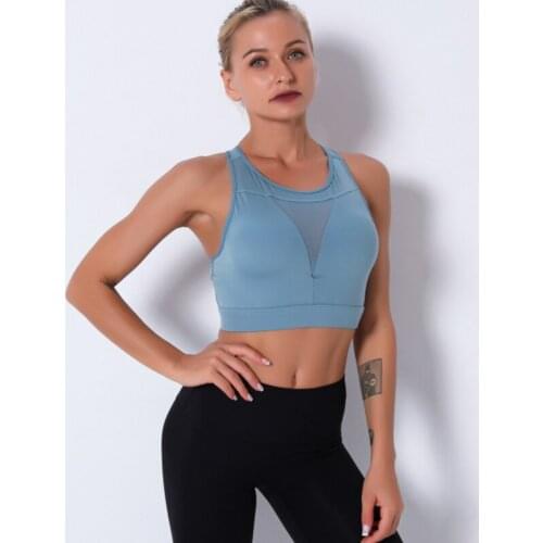 Popular Ladies Sports Bra Yoga Fitness Running Leisure Comfortable Breathable Without Steel Ring