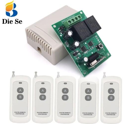 Electric Curtain Motor Remote Controller DC 12V 10A rf Relay Receiver Board and Long Range Transmitter for Tubular Motor/ Garage