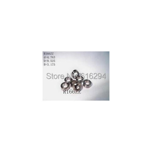 High quality R166ZZ inch Bearing 50PCS (4.762x9.525x3.175mm ) deep groove ball bearings R166ZZ Free shipping