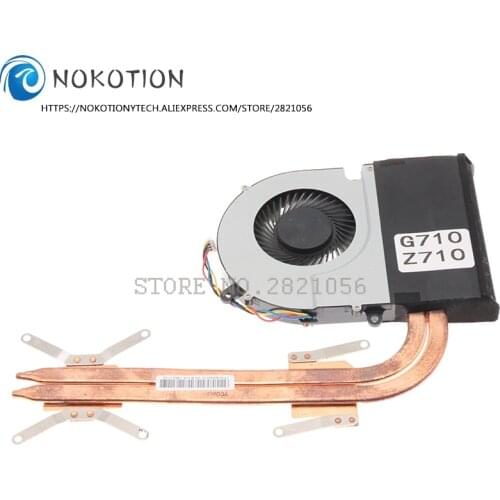 NOKOTION DFS531005PL0T 13N0-B5A0C01 Radiator for Lenovo IdeaPad G700 Z700 Z710 G710 laptop cooling heatsink with fan