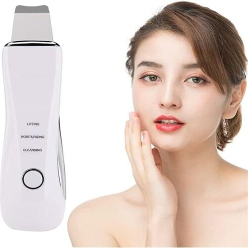 Skin Scrubber Face Spatula Blackhead Remover low Noise 3 Modes USB Rechargeable Face Cleaner Lifting Tool for Deep Cleansing