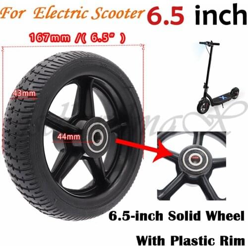 Super 6.5 inch solid wheel with a plastic hub rim for Electric Scooter Smart Folding Electric Longboard Hoverboard