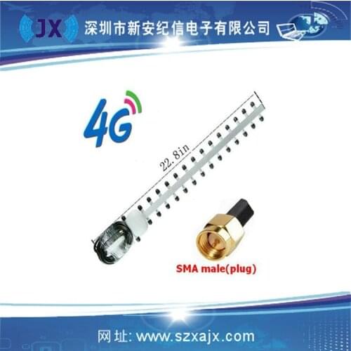 New 4G 28 dB high gain directional outdoor Yagi antenna SMA / crc9 / TS9 1.5m line