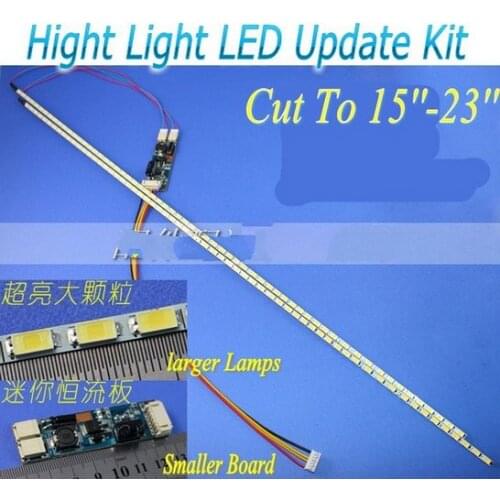Universal Highlight Dimable LED Backlight Lamps Update kit Adjustable LED Light For LCD Monitor 2 LED Strips