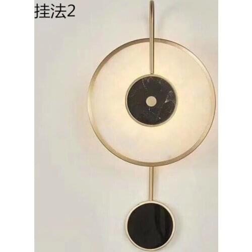 Loft vintage bed wall lamp light gooseneck nordic decoration home wood glass ball living room corridor aisle wall lamp