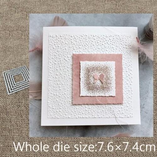 XLDesign Craft Metal Cutting Die cut dies 5pcs Square frame decoration scrapbook Album Paper Card Craft Embossing die cuts