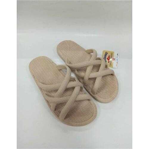 Womens Beige Casual Slippers Airblow