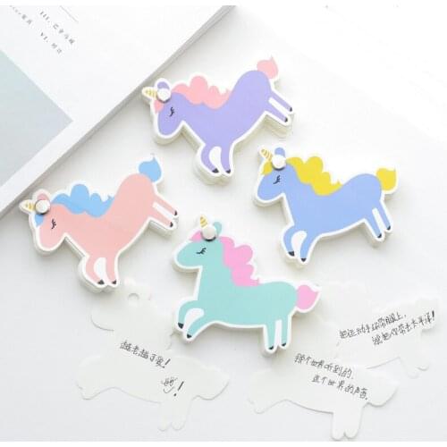 1 Pcs Lovely Rotate Memo Pads Cactus Unicorn 80 Pages Sticky Note Memo Pad Office Student School Supplies