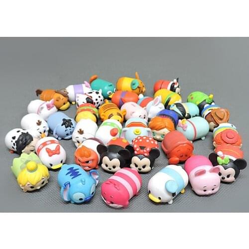10/20/30pcs/set Not Repeating Tsum Colours Mickey Minnie Christmas Style Piles Of Music Stacker Paternity Action Figure Toy Gift