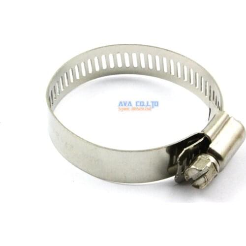 10 Pieces 27-51mm Stainless Steel Hose Clamp Worm Gear Hose Pipe Fitting Clamp