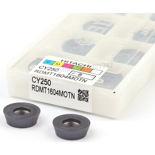 10PCS RDMT1604 MOTN CY250 100% original HITACHI milling carbide insert high quality Lathe Milling Mill cnc cutter tools