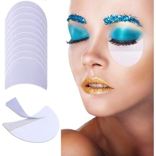 100pcs/50pairs Eyeshadow Shields Under Eye Patches Disposable Eye Shadow Makeup Protector Stickers Pads Eyes Makeup Application