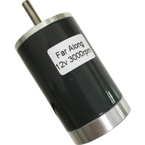 12V 24V Electric DC Permanent Magnet Micro Motor 10W High Speed 2000RPM To 6000RPM Adjustable Speed Reversible For Smart Device