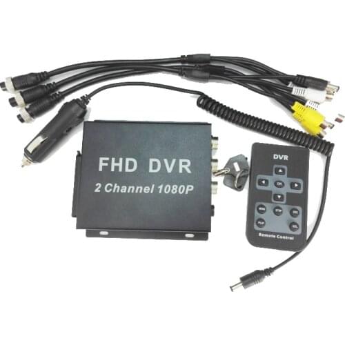 2CH CCTV Recorder For 1080P AHD Camera 1080P Video Surveillance DVR Recorder With remote control 9V-35V