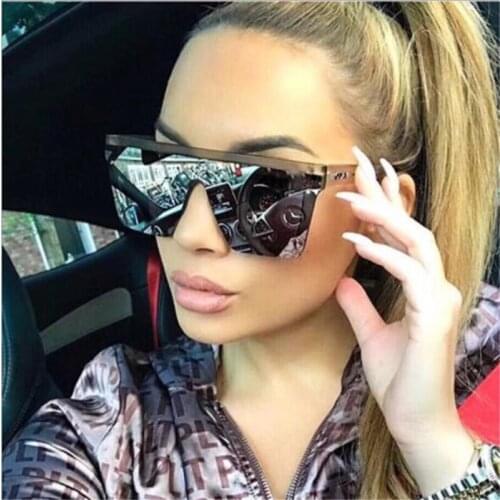 2021 retro big box sunglasses Plastic plate retro watermark lens glasses Brand luxury sports mirror polarizer
