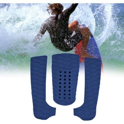 3pcs EVA Surfing Board Tail Pads Surfboard Deck Grips Traction Surf Longboard Anti Slip Pad for Kayak Fishing Boat Pads