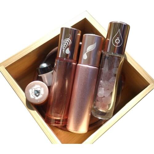 5ml 10ml 15ml Steel Ball Perfum Bamboo Bottle Essential Oil Tube Empty Refillable With Steel Roll On Ball Olive Tubes