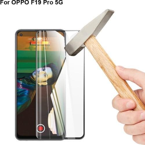5pcs 9H Full Cover Screen Protector glass For OPPO F19 Pro 5G Full Coverage Protective Tempered Glass For OPPO F 19 Pro 5G