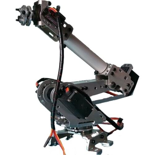 6DOF Mechanical Robot Full Steel Bearing Arm Claw With Servos For Robotics DIY Childrens Toy Robot Arm