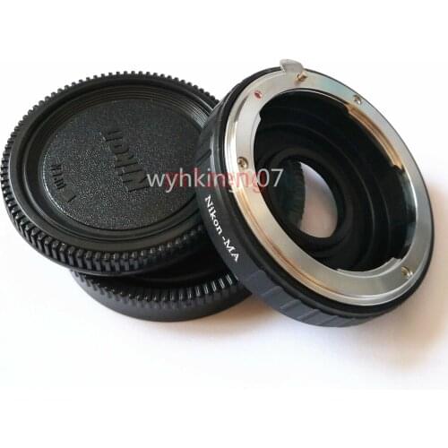 Adapter Infinity Focus with glass for Nikon F Lens to Sony Alpha Minolta AF MA DSLR camera