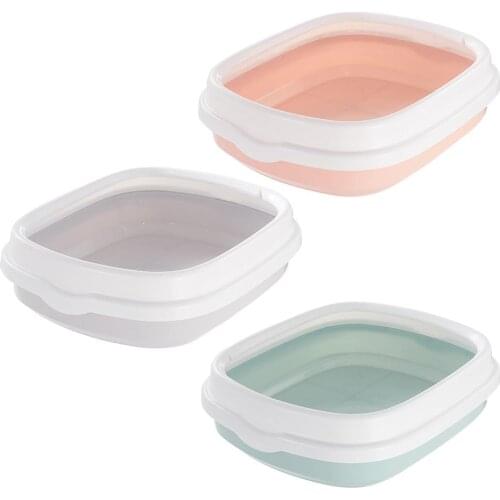 Anti-Splash Dog Toilet Cat Dog Tray With Scoop Pet Toilet Cat Litter Box Large Pet Kitten Cat Toilet With Detachable Lid Sandbox