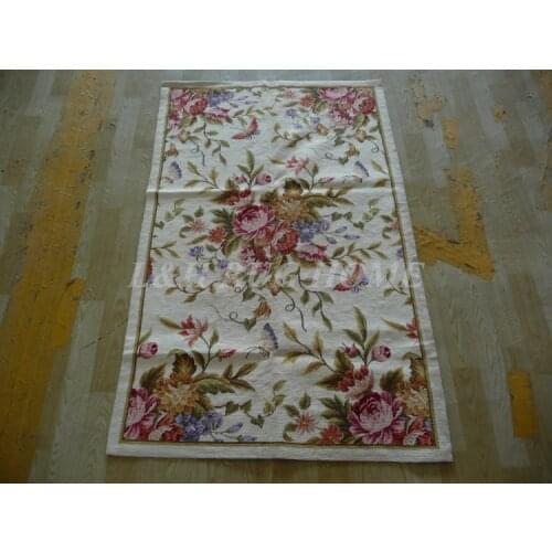Free shipping 10K 3'x5' handmade needlepoint woolen rugs handmade rug