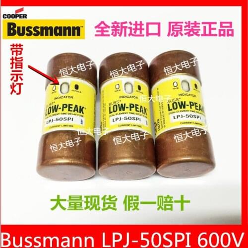 BUSSMANN LPJ-45SPI 45A 600V import fuse delay fuse with indicator light