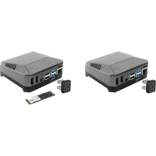 Argon ONE M.2 Case for Raspberry Pi 4 Model B M.2 SATA SSD to USB 3.0 Board Support UASP Built-in Fan Case with 128G SSD