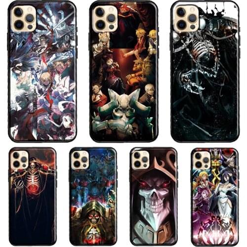 Overlord Anime poster Funda Case For iPhone X XR XS MAX 12 Mini 11 Pro Max 5S 6S 8 7 Plus SE 2020 Cover Shell