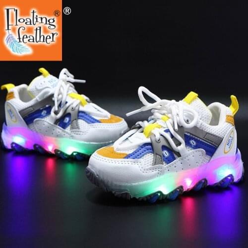 Size 21-30 Baby Luminous Sneakers For Kids Boys Girls Children Led Shoes Kids Glowing Sneakers With Light-up Sole Toddler Shoes