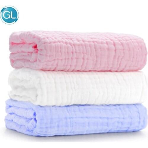 GL Newborn Baby Bath Towel Baby Face Beach Shower Towel Wraps 100% Cotton Childrens Towel Soft Thick Strong Water Absorption
