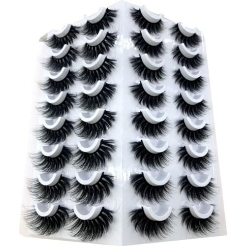 HBZGTLAD 16 pairs 3D Mink Lashes Natural False Eyelashes Dramatic Volume Fake Lashes Makeup Eyelash Extension Silk Eyelashes