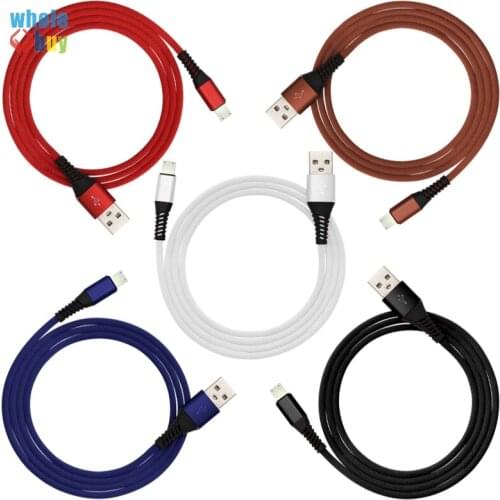 300pcs Micro USB Cable Nylon Braided Fast USB Charging Data Cable for Samsung LG Tablet Android Mobile Phone USB Charger Cable