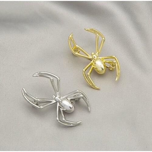 Classic Design Snake Heart Spider Shaped Brooch For Women Men Fashion Vintage Clothes Shirt Pin Badge Jewelry Party Gifts