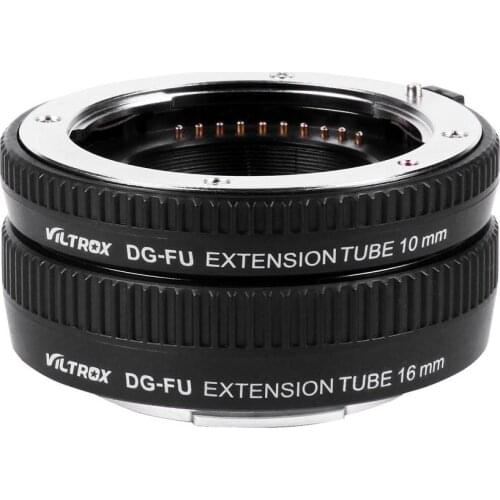 Viltrox DG-FU Auto Focus AF Extension Tube Ring 10mm 16mm Set Metal Mount for Fujifilm X Mount Macro Lens