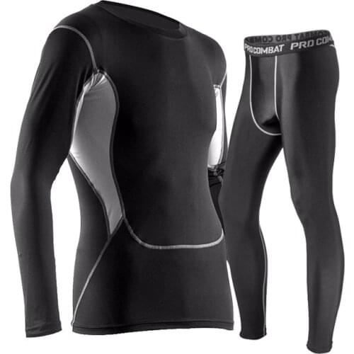 Brand Thermal Underwear Set Men Winter Thermo Underwear Soft Comfortable Stretch Man Warm Long Johns Male Riding Fast-Try Clothe