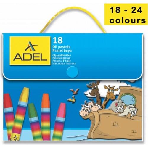 Adel Oil Pastel, Plastic Bag, Wallet Of 18 - 24